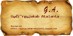 Györgyjakab Atalanta névjegykártya
